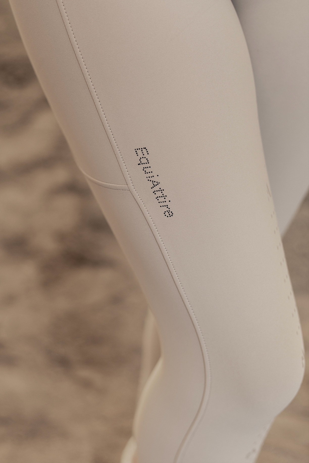All-inclusive Reitleggings - beige (black edition)