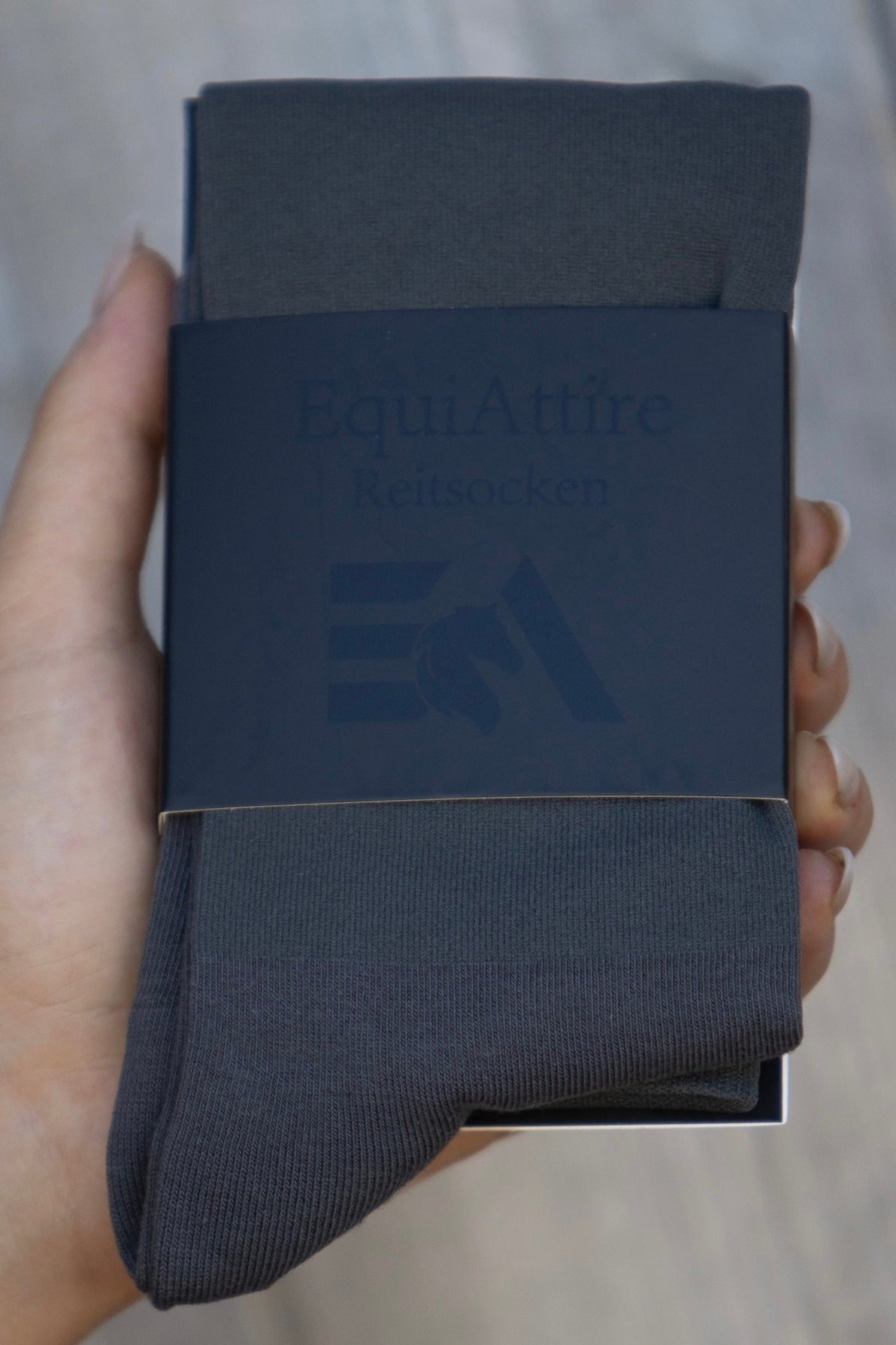 EquiAttire Reitsocken - anthrazit